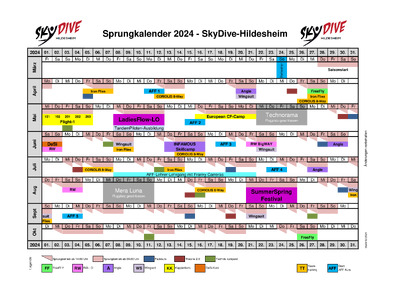 Sprungkalender SkyDive-Hildesheim